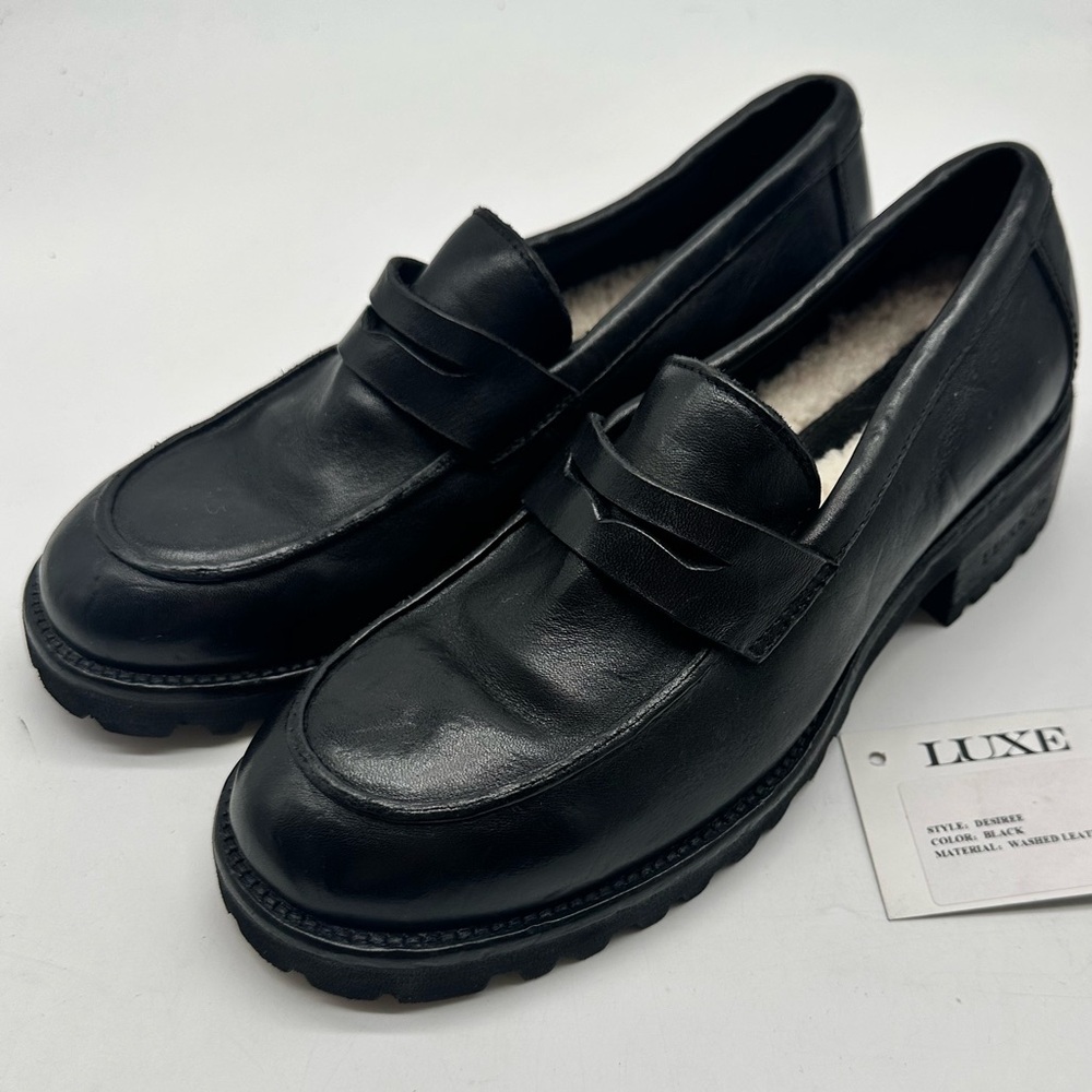 Australia Luxe Collective Women's Black Leather Loafers EU 39 | US 8.5 | NWT